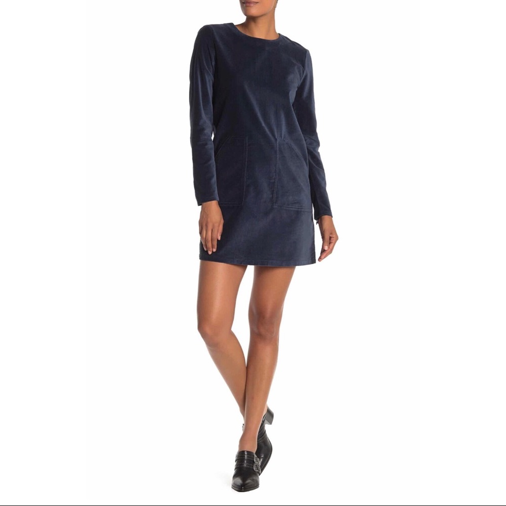 FRYE velvet pocket dress